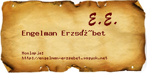 Engelman Erzsébet névjegykártya